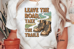 Leave The Road,s Take The Trails PNG | Camping Sublimation Product Image 2