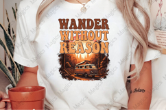 Wander Without Reason PNG | Camping Sublimation Design Product Image 2