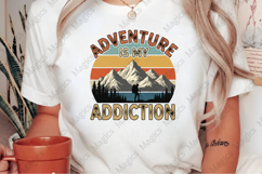 Adventure Is My Addiction PNG | Camping Sublimation Design Product Image 2