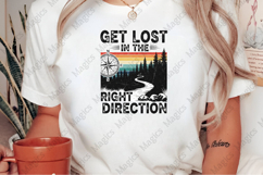 Get Lost In The Right Direction PNG | Camping Sublimation Product Image 2