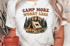 Camp More Worry Less PNG | Camping Sublimation Design Product Image 2