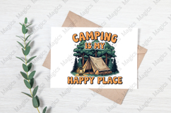 Camping Is My Happy Place PNG | Camping Sublimation Design Product Image 3