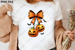 Coquette Pumpkin Bow PNG, Halloween PNG Product Image 3