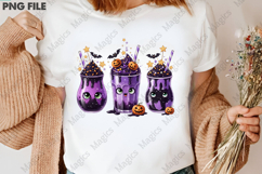 Spooky Purple Black Frappe Clipart Product Image 3
