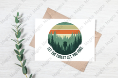Let The Forest Set You Free PNG | Camping Sublimation Design Product Image 3