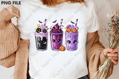 Spooky Purple Black Frappe Clipart Product Image 3