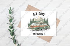 Off Grid 0 And Loving It PNG | Camping Sublimation Design Product Image 3