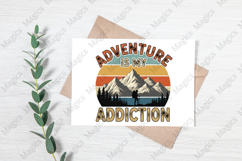 Adventure Is My Addiction PNG | Camping Sublimation Design Product Image 3