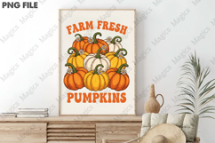 Farm Fresh Pumpkins Sublimation,Fall Png Product Image 3