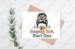 Camping Hair, Don't Care PNG | Camping Sublimation Design Product Image 3