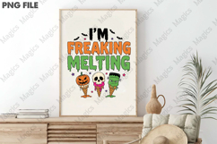Freaking Melting Funny Halloween PNG Product Image 3