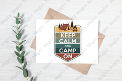 Keep Calm And Camp On PNG | Camping Sublimation Design Product Image 3