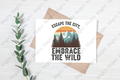Escape The City, Embrace The Wild PNG | Camping Sublimation Product Image 3