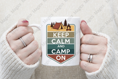 Keep Calm And Camp On PNG | Camping Sublimation Design Product Image 4