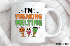 Freaking Melting Funny Halloween PNG Product Image 4