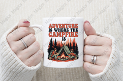 Adventure Is Where The Campfire Is PNG | Camping Sublimation Product Image 4