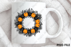 Halloween Pumpkin with Fall Wreath Product Image 4