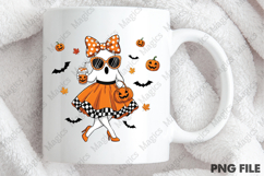 Cute Funny Ghost Pumpkin Halloween Png Product Image 4