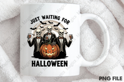 Just Waiting for Halloween, Skeleton PNG Product Image 4
