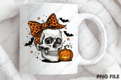 Skull Fall Bow PNG, Halloween PNG, Funny Product Image 4