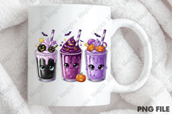 Spooky Purple Black Frappe Clipart Product Image 4