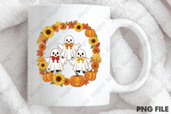 Ghost Pumpkin Autumn Fall Halloween PNG Product Image 4
