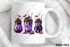 Spooky Purple Black Frappe Clipart Product Image 4