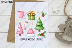 Just a girl who loves Christmas png Product Image 3