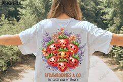 Boho Halloween Strawboories PNG Product Image 3