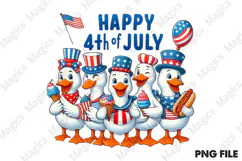 4th of July Patriotic Goose USA America Product Image 1