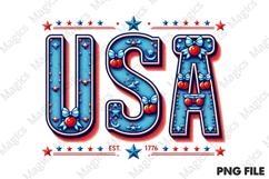 USA Cherry 4th of July America 1776 Png Product Image 1