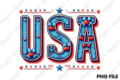 USA Cherry 4th of July America 1776 Png Product Image 1