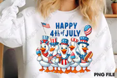 4th of July Patriotic Goose USA America Product Image 2