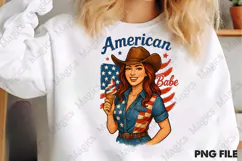 4th of July Patriotic Cowgirl American Product Image 2