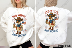 Goose 4th of July Patriotic Cowboy Png Product Image 4