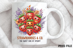 Boho Halloween Strawboories PNG Product Image 4