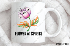 Boho Halloween Flower Ghost PNG Product Image 3