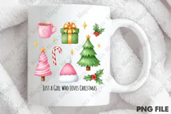 Just a girl who loves Christmas png Product Image 4