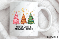 Winter Kisses &amp; snowflake wishes png Product Image 4
