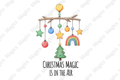 Boho Christmas PNG Design, Retro Christmas Sublimation Product Image 5