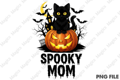 Spooky Mom Halloween Png Sublimation PNG Product Image 2