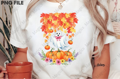 Halloween Fall Ghost PNG Product Image 3