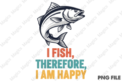 Retro Fishing T-shirt Design Product Image 1
