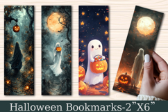 Halloween Spooky Ghost Bookmark PNG Product Image 1