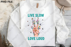 Live Slow LOVE LOUD Halloween Clipart Product Image 3