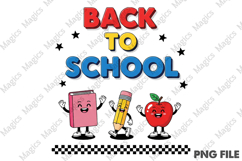 Back to School Sublimation PNG Cute Car Product Image 1