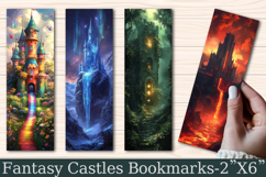 Fantasy Castles Printable Bookmarks Product Image 1