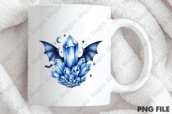Blue Boho Halloween Sublimation Clipart Product Image 4