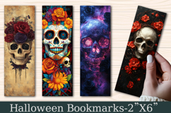 Halloween Skulls and Roses Bookmarks Product Image 1