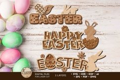 Easter Panels with Bunny, Decorative Templates Product Image 1